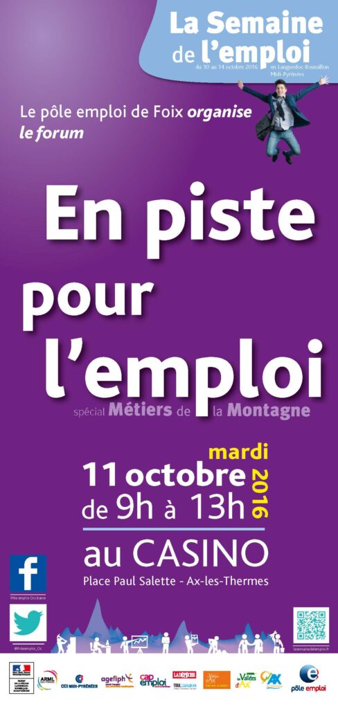 Forum EN PISTE POUR L’EMPLOI, spécial Métiers de la Montagne, le 11 octobre 2016 à Ax-les-Thermes (© SOLIHA Ariège)