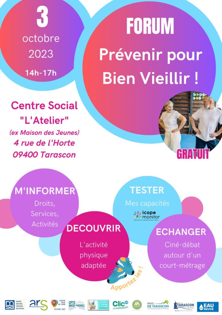Forum "Prévenir pour bien vieillir" - Tarascon, le 3 octobre 2023 (© SOLIHA Ariège)