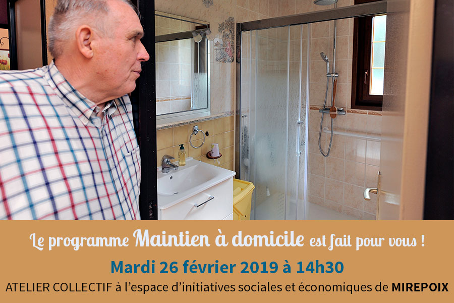 Atelier collectif pour le maintien à domicile – Mirepoix, le 26 février 2019 (© SOLIHA Ariège)