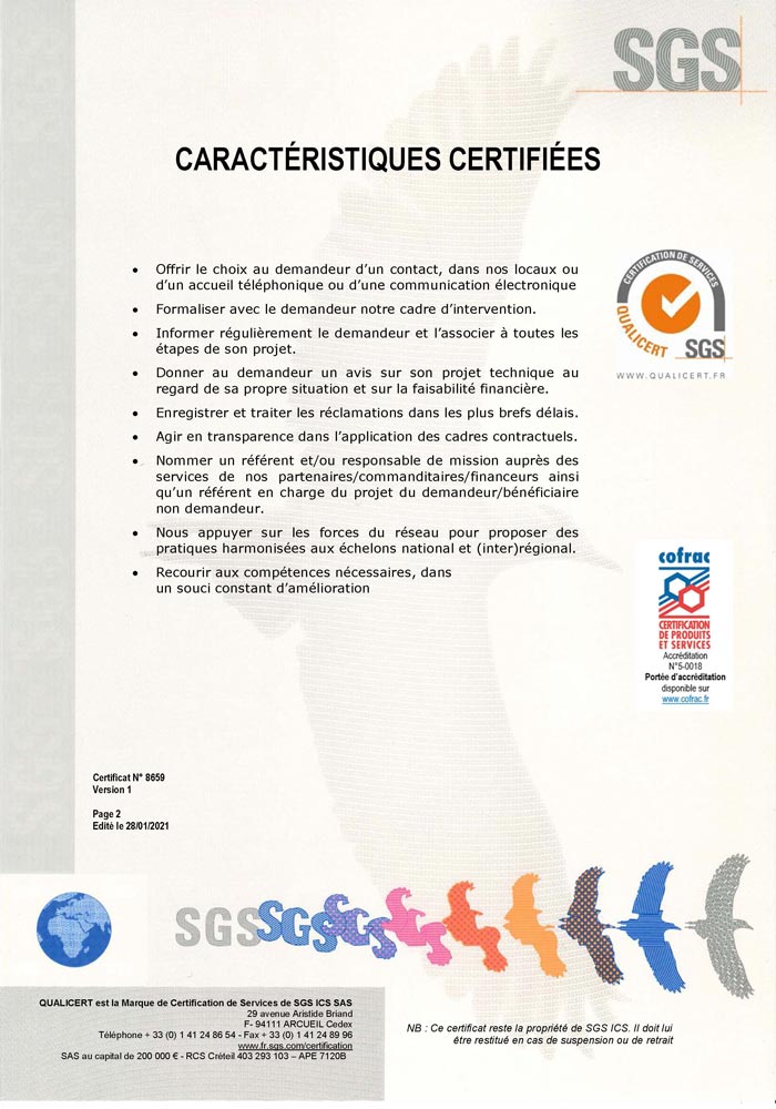 SOLIHA Ariège obtient la certification SGS QUALICERT (© SOLIHA Ariège)