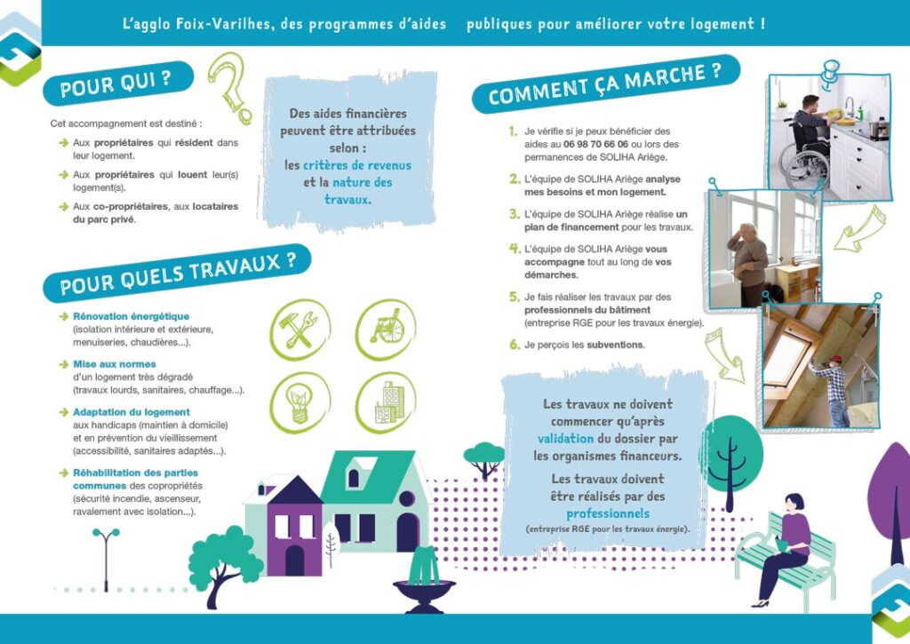 Programme d'amélioration de l'habitat - Agglo Foix-Varilhes | Dépliant 2 (© SOLIHA Ariège)