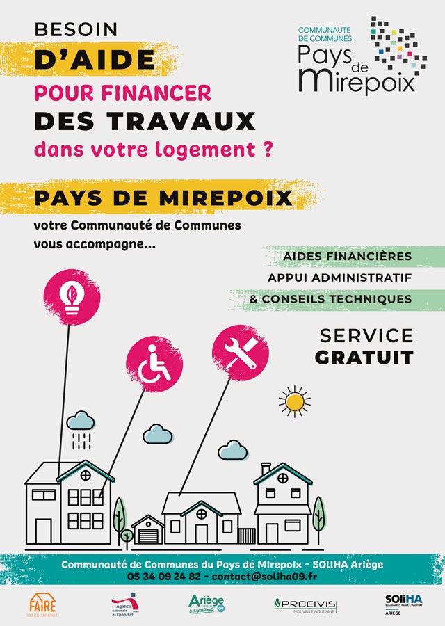 Programme d'amélioration de l'habitat - Pays de Mirepoix (© SOLIHA Ariège)