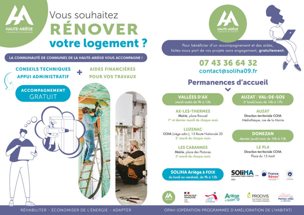 Programme d'amélioration de l'habitat - CC de la Haute-Ariège | Brochure 1 (© SOLIHA Ariège)